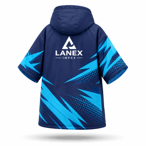 Bata de Cambio Impermeable para Niños con Capucha, Personalizada |   Poncho de Toalla con Forro Polar Cortavientos para Natación, Playa y Deportes - Product Image 3