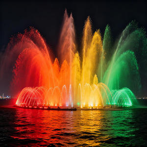 Fuentes de Agua para Jardín con Luces LED de Colores Cambiantes, Pequeña Fuente Musical con Chorro Directo - Product Image 3