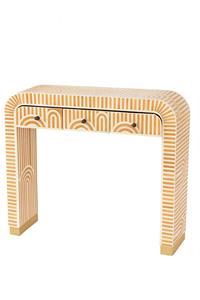 Cajón con Incrustaciones de Hueso de ILAHI, Diseño Moderno con Detalles de Ágata, Mueble Portátil para el Hogar - Product Image 3