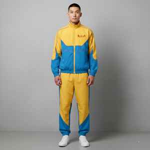 2026 New Men's Color Windbreaker Tracksuit Full Zipper Sporty <b>Jacket</b> With Side Pockets Breathable Polyester Spring Wear for sale - Product Image 1