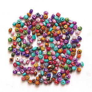 Proveedor Mayorista de la India: Mezcla de Cuentas de Vidrio Pulido de Mármol Redondas, Ovaladas y Cuadradas de Lujo para Fabricación de Joyas, Precio de Fábrica al Por Mayor - Product Image 1