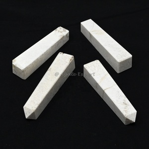 Vente en gros de tours scolecite en cristal naturel sculpté de haute qualité Décoration intérieure Pendule de chakra en agate polie dégringolée - Product Image 1