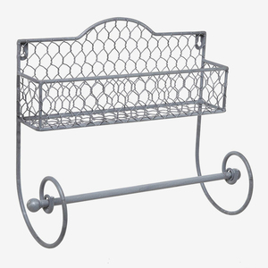 Étagère murale en métal et bois - Product Image 2