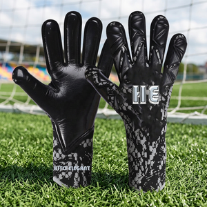 Gants de football professionnels de haute qualité pour gardien de but, respirants, protection des doigts, couleur noire, sangle amovible - Product Image 2