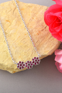 <b>Ruby</b> <b>Necklace</b> in 92.5 Sterling Silver KLSS-40250 - Product Image 3