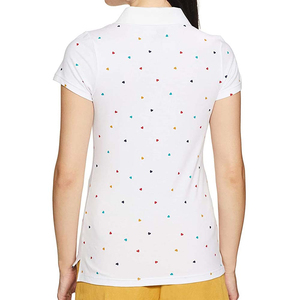 Polos de algodón de alta calidad con logotipo bordado personalizado para mujer, ropa deportiva informal de marca, polo de moda urbana para mujer - Product Image 3