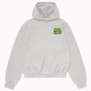 Sweat-shirt en polaire à capuche rouge, respirant, coupe ample, 500g coton/fibre de bambou, décontracté, unisexe, vêtement d'hiver, logo personnalisé sur le devant - Product Image 1