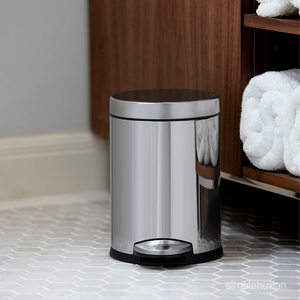Wholesale 5L Stainless Steel Indoor/Outdoor <b>Kitchen</b> Garbage <b>Bin</b> Sanitary Trash Can for Household Recycling Manufacturer-GRADE - Product Image 1