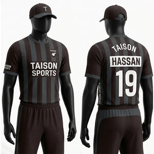 Maillot d'arbitre homme en tissu interlock polyester premium, respirant, anti-humidité, design violet-gris, logo personnalisé par sublimation - Product Image 4