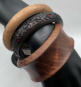 Modern Design Waterproof Wooden <b>Bangle</b> <b>Bracelet</b> for Women Stylish Jewelry with Custom Colors & Business Gift Option - Product Image 3