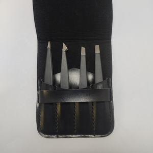 Juego de 4 Pinzas para Cejas de Acero Inoxidable, Pegatinas para Cejas, Pegatinas para Párpados Dobles, Pinzas con Estuche, Juego de Herramientas de Maquillaje - Product Image 5