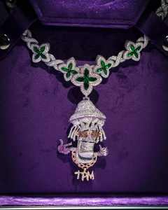 สร้อยคอพร้อมจี้ห้อยประดับเพชรโมอิสซาไนต์รูปผลไม้ ดีไซน์หรูหราจากแบรนด์ดัง ผลิตจากเงินแท้ 925 ชุบโรเดียม ได้รับการรับรองจาก GIA - Product Image 4