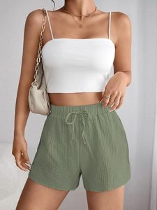 Bamboo Fiber Eco Friendly <b>Shorts</b> Womens Loose Lapel Summer Casual Solid Everyday <b>Shorts</b> Womens <b>Cool</b> <b>Shorts</b> - Product Image 1
