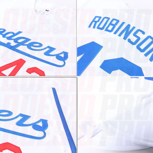 พร้อมส่ง เสื้อเบสบอลเย็บคุณภาพดีที่สุดจากซานฟรานซิสโก สีขาว-แดง เสื้อเบสบอลของแท้ ชุดกีฬา - Product Image 6