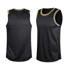 Maillot de basketball personnalisable 100 % polyester, respirant, à séchage rapide, uni, anti-humidité, col rond - Product Image 2
