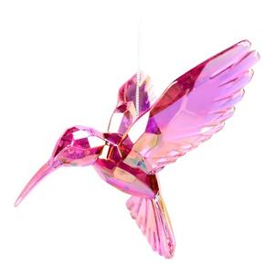 Adorno Navideño de Colibrí 3D en Acrílico Transparente, Azul Lago Real, Azul Borgoña, Azul Cielo Claro, Iridiscente - Product Image 4