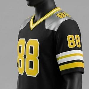 Camisetas de Fútbol Americano Sublimadas Personalizadas de Alto Rendimiento, Transpirables, de Manga Corta, Duraderas, al por Mayor - Product Image 5