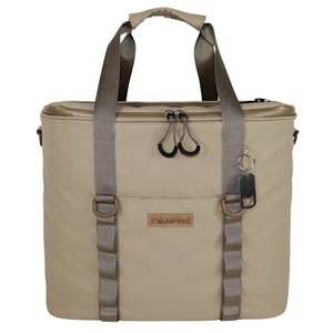 Large Capacity Insulated Cooler Bag Printed Polyester for Outdoor Hiking Camping Picnics Unique Letter Design for Cold Drink - Product Image 1