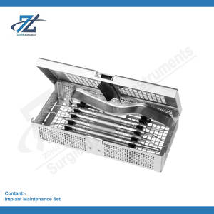 Kit de Mantenimiento de Implantes Dentales, Instrumentos de Limpieza de Implantes Dentales de Acero Inoxidable, Manual, de Alta Calidad y Reutilizable - Product Image 2