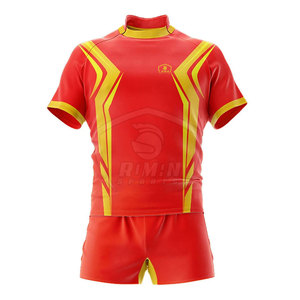 Créez votre propre uniforme de rugby à manches courtes avec logo personnalisé pour équipe - Uniforme de rugby confortable pour hommes, très demandé - Product Image 2