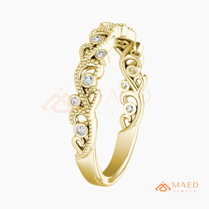 Anillo de Boda Vintage de Moissanita y Diamantes Chapado en Oro de 18K, Joyería Fina, Anillo Nupcial para Mujer, EE. UU. - Product Image 6