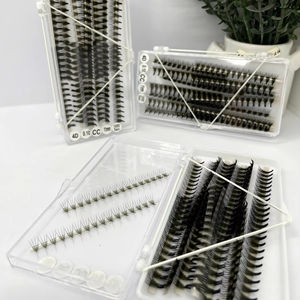 ขนตาปลอมเพิ่มวอลลุ่มคาเมลเลียความเร็วสูงทำด้วยมือฐานบาง3D 4D 5D 6D ผมสังเคราะห์ดูเป็นธรรมชาติผมนุ่มเป็นธรรมชาติ - Product Image 1