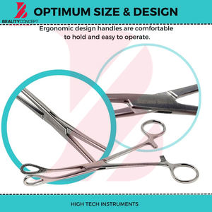Herramienta Reutilizable de Moda para Perforaciones Corporales Quirúrgicas, Pinzas de Acero Inoxidable de Alta Calidad para Tatuajes y Perforaciones de Nariz, Oreja y Labio - Product Image 6