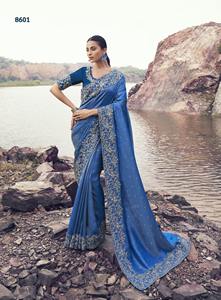 Sari de Fiesta de Invierno para Mujer de Alta Calidad - Tela Suave Sin Arrugas, Talla Personalizada, Precio al por Mayor - Product Image 5