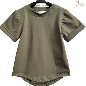 Camisetas de Verano para Niñas, 100% Algodón, Cuello Redondo, Tejido de Punto, Manga Corta - Product Image 4