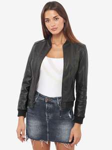 Veste en cuir pour femme respirante avec logo personnalisé, couleur et taille personnalisables - Product Image 3