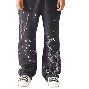 Pantalon Baggy Oversize Imprimé Unisexe Taille Haute Coupe Décontractée Streetwear Ample Jambe Large Tendance - Product Image 2