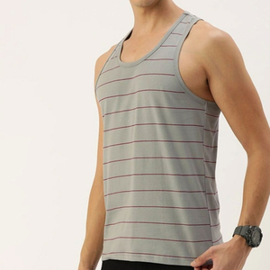 GREEN SWIFT INDUSTRIES Débardeur Sportif Homme Col Rond Sans Manches en Polyester/Coton Uni Respirant Haute Qualité Prix Bas - Product Image 2