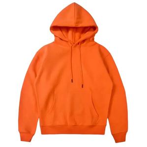 Sweat à capuche décontracté pour homme, blanc, coupe classique, 100 % coton French Terry, avec poches, pour l'automne, couleurs unies - Product Image 2