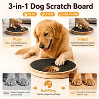 Planche à gratter les ongles classique en acier inoxydable massif pour chiens, boîte à nourriture, outil de lime à ongles sans pression pour chiens, usage intérieur