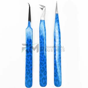 Pince à épiler pour cils RMI Black Plasma Tip / Silver Tip et à pointe colorée recouverte de papier, en acier inoxydable, pointe de précision - Product Image 2
