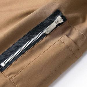 Lightweight Stand Collar Nylon Zipper Closure Bomber Winter <b>Jacket</b> for Men Easy Match Jeans Casual Pants for Travel Daily Wear - Product Image 4