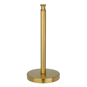 Modern Satin Stainless Steel Free Standing Paper Towel Holder For Kitchen Roll <b>Stand</b> With <b>Weighted</b> Base For Home & Hotel Use - Product Image 2