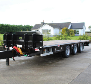 Premium Belgium Supplier Customized Flatbed Trailer with Steel Frame Heavy Load <b>Transport</b> Semi Trailer for Container Cargo - Product Image 1