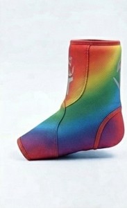 Genouillère de soutien souple en néoprène arc-en-ciel, épaisseur réglable, unisexe, respirante, avec fermeture auto-agrippante pour l'entraînement, ajustement confortable - Product Image 5