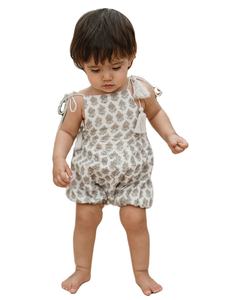 Mameluco de Verano para Bebé Niñ<span class=keywords><strong>a</strong></span> con Estampados Étnicos, Espalda Descubierta, 100% Algodón, Botones <span class=keywords><strong>a</strong></span> Presión, ODM - Product Image 1