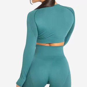 2 Piece Seamless Yoga <b>Sets</b> High Waisted Leggings and Sports Bra <b>Set</b> Ribbed Workout Yoga <b>Sets</b> <b>Women</b> 2 Piece Fitness Gym Wear - Product Image 2