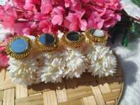 Gelang Gota Gajra Jasmine Buatan Rajasthani untuk Pernikahan India, Haldi, Henna, Nikah, Sangeet, Perhiasan dan Suvenir Perayaan