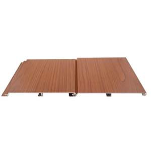 Panneau de plafond en aluminium extrudé à effet bois - Product Image 1