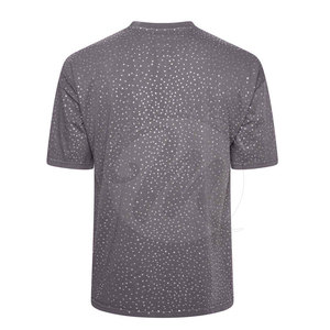 เสื้อยืดแขนสั้นผู้ชายลายใหม่ประดับเพชร ดีไซน์ล่าสุด รับสั่งทำสีตามต้องการ เสื้อยืดประดับเพชรสำหรับผู้ชาย - Product Image 2