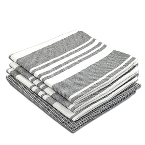 Woven Striped Square <b>Kitchen</b> Cloth Cotton Blend Quick Dry Durable Absorbent - Product Image 2