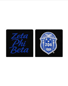 เสื้อแจ็คเก็ต Zeta Phi Beta สีดำ-น้ำเงินกรมท่า ปักโลโก้ แขนยาว คอตั้ง ผ้าซาตินสำหรับผู้หญิง แบบเรียบ สำหรับฤดูใบไม้ร่วงและฤดูหนาว - Product Image 5
