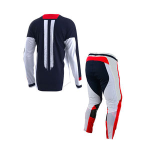 Traje de Motocross para Motociclismo y Carreras de Autos, Manga Corta, Transpirable, Resistente al Viento, Talla Grande, Pantalón y Camisa con Estampado Sublimado - Product Image 6