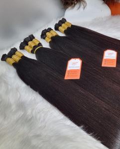 Venta al por mayor 100% Remy Extensiones de cabello humano de alta calidad a granel de cabello humano para la venta al por mayor precio de fábrica Raw vietnamita - Product Image 2