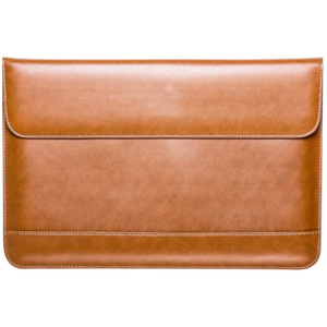 Custom Leather Laptop Sleeve Full Grain Leather Protective Laptop <b>Case</b> Business Travel <b>Computer</b> Bag with Zipper Closure Shoulder - Product Image 5
