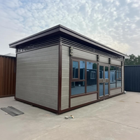 Casa Prefabricada de Acero y Vidrio, Tipo Bungalow, Móvil, Resistente al Viento, para Oficina o Tienda